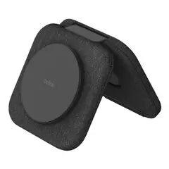 BELKIN - Cargador Inalámbrico 2en1 Magnetic Travel Pad Qi2 WIZ026ttBK 15W iPhone AirPods Carga Rápida