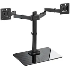INNOVA - Soporte Monitor Doble Montaje Vesa Giratorio Con Base
