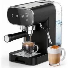 INNOVA - Cafetera Expreso Maquina De Café Y Capuchino 20bar Plateado 110v