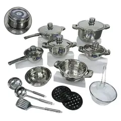 ZHOPI CO - Set De Ollas Y Accesorios X 21 Piezas En Acero