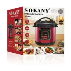 SOKANY - Olla A Presión Eléctrica Multifuncional