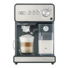 OSTER - Cafetera Automática de Espresso, PrimaLatte, Acero Inoxidable, BVSTEM6604SS