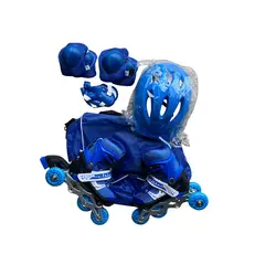 SPORT - PATINES DE APRENDIZAJE AJUSTABLE 32-33-34-35-36 + KIT + BOLSO