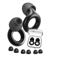 BOUN - Tapones Oidos Dormir Tapa Oidos Protector Ruido Conciertos Viajar Estuche Tallas S M L