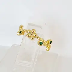 RAVEL - ANILLO AJUSTABLE MAR MARGARITA VERDE