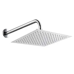 TECH - Regadera Ducha Cuadrada De Acero Inoxidable Acora 30x30 Con Brazo Kit