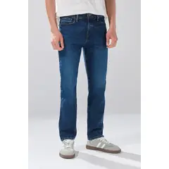 KOAJ - Jean straight leg bota recta azul oscuro con bota recta Hombre