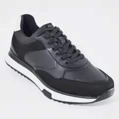 SKY WALK - Tenis Casuales de Cuero para Hombre 663106SNEKERSNEGRO