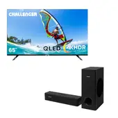 CHALLENGER - Combo TV 65 QLED 65KG290 BT  + Barra de Sonido  80W - SB80Y