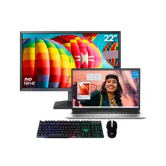 DELL - PORTÁTIL INSPIRON INTEL CORE I5 - 8GB RAM 1TB SSD 15.6" FHD IPS 120HZ + COMBO 2-1 + MONITOR