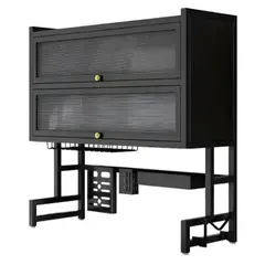 ZHOPI CO - Escurridor De Platos Doble Tapa Con Gabinete De 65cm