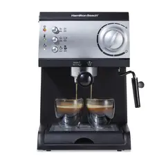 HAMILTON BEACH - Cafetera Máquina de Espresso y Cappuccino 40715