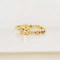 RAVEL - ANILLO AJUSTABLE MAR FE BRILLANTE