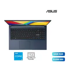 ASUS - PORTATIL VIVOBOOK INTEL CORE I5 DDR5 16GB 512SSD FHD GLARE TOUCH