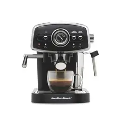 HAMILTON BEACH - Cafetera Máquina de Espresso y Cappuccino 40730
