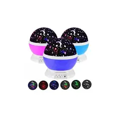 GENERICO - Proyector Lampara Para Niños 8 colores Luces LED Estrellas