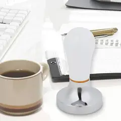 AMERICAN GENERICS - Tamper para Café Profesional en Acero Inoxidable para Prensado de Espresso