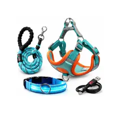 GENERAL - Set Arnés Ajustable + Correa Para Perros Pequeños Y Medianos Talla M