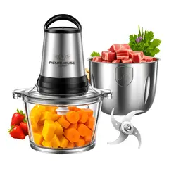 AMERICAN GENERICS - Picatodo Renahouse Germany Eléctrico Multifuncional para Verduras, Frutas y Carnes