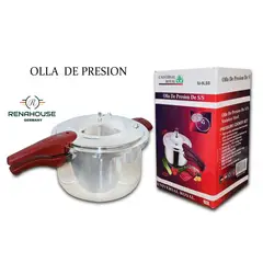 AMERICAN GENERICS - Olla a Presión de 3 Litros en Acero Inoxidable para Cocina