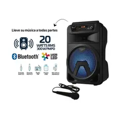 VTA - Amplificador recargable, 20 W Rms micrófono incorporado