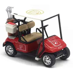 GENERICO - Carrito de golf Rojo en metal a escala 136