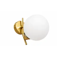GENERICO - Aplique De Pared 1 Esfera Dixton LA05727-Blanco/Oro