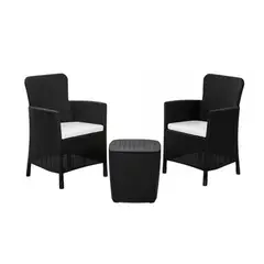 PLASTICOS MQ - Juego De Sala Exterior Capri Estar MQ 484-WEN-Wengue