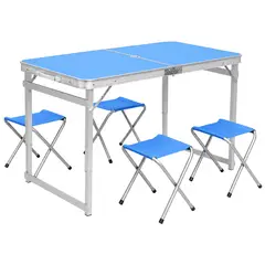 GENERICO - Mesa Plegable Camping 4 Asientos YJ-126 Vtv