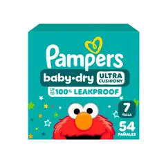PAMPERS - Pañales Baby Dry Etapa 7 x 54 Unidades