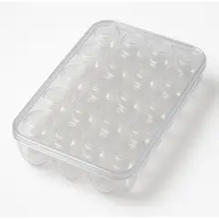 GENERICO - Organizador De Huevos Cocina Nevera Con Tapa 24 Huevos