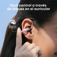 SOUNDCORE - Audífonos Aeroclip Open-Ear Diseño Clip Ergonómico Rosado