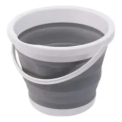 GENERICO - Balde plegable Fratelli Retrátil gris 10 L