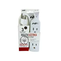 NIA - Multitoma Electrica Original 3 puestos 60 cm