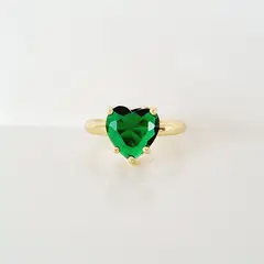 RAVEL - ANILLO AJUSTABLE CORA VERDE