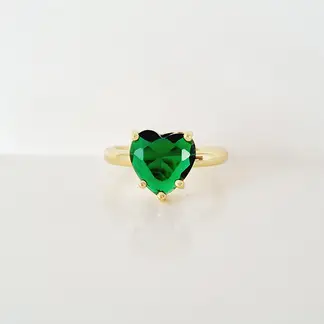 RAVEL - ANILLO AJUSTABLE CORA VERDE
