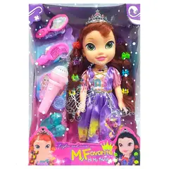 GENERICO - Muñeca Princesa Luces Niña Sonido + Baterias