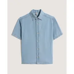 OSTU - Camisa Infantil Niño Manga Corta Marca Azul #80010061