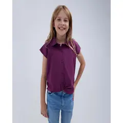 OSTU - Blusa Para Niña Manga Sisa En Color Magenta #90120044