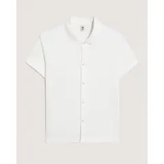 OSTU - Camisa Infantil Niño Manga Corta Marca Crema #80018213