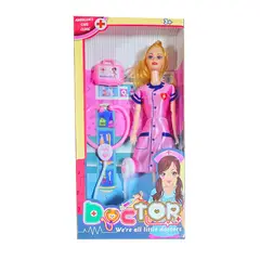 GENERICO - Muñeca Doctora Estetoscopio Bolso Juguete Niñas Diversion