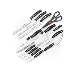 TECNOHOGAR JS - Juego De Set Cuchillos Profesionales Chef 13 Piezas