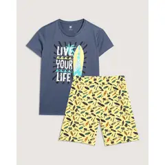 OSTU - Pijama Para Niño Marca Color Azul #80040089