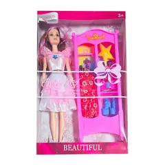 GENERICO - Muñeca Vestido Elegante Clóset Accesorios Juguete Niñas