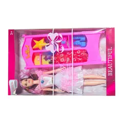 GENERICO - Muñeca Vestido Elegante Clóset Accesorios Juguete Niñas