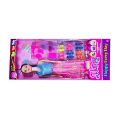 GENERICO - Muñeca Vestido Elegante Zapatos Accesorios Espejo Juguetes