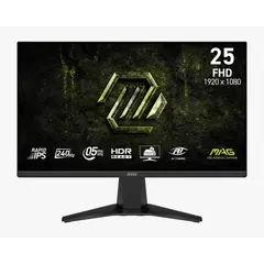 MSI - MONITOR GAMING MAG 255F X24 24.5 FULL HD RAPID IPS - 240HZ 0.5MS HDR READY - AI VISION
