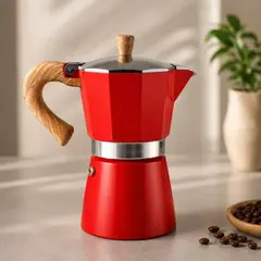 GENERICO - Cafetera Italiana Moka 12 Tazas Aluminio Para Espresso Intenso y Café Tradicional