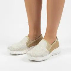 XIAN SHOES - Tenis ultraliviano hoja miel E76