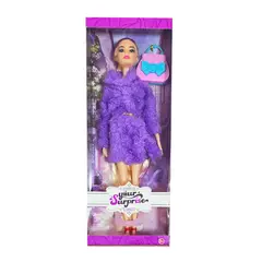 GENERICO - Muñeca Abrigo Elegante Bolso Juguete Niñas Interactivo